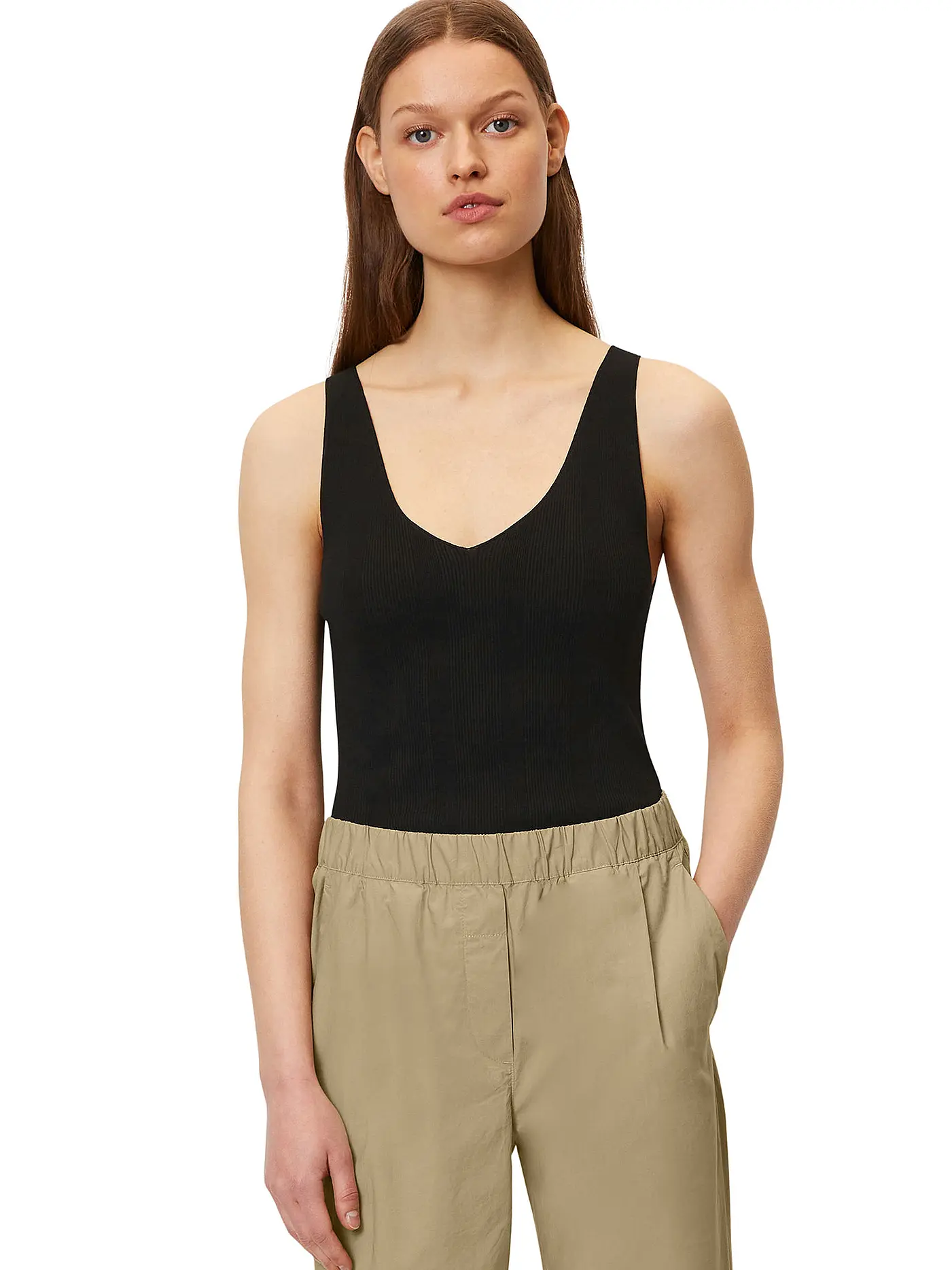 MARC O'POLO | Stricktop | schwarz